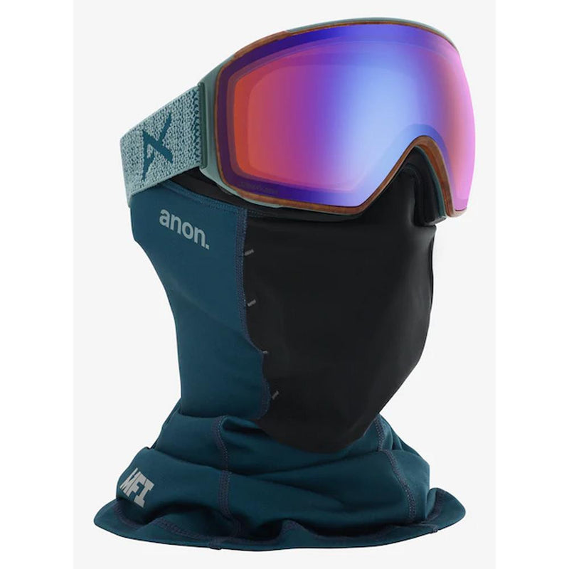 20355102045, ANON, MENS M4 TORIC GOGGLES, WITH SPARE LENS AND MFI FACE MASK, LAY BACK/SONARBLUE, MENS GOGGLES, WINTER 2020