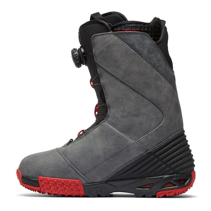 dc torstein side view Mens Boa Boots grey/red