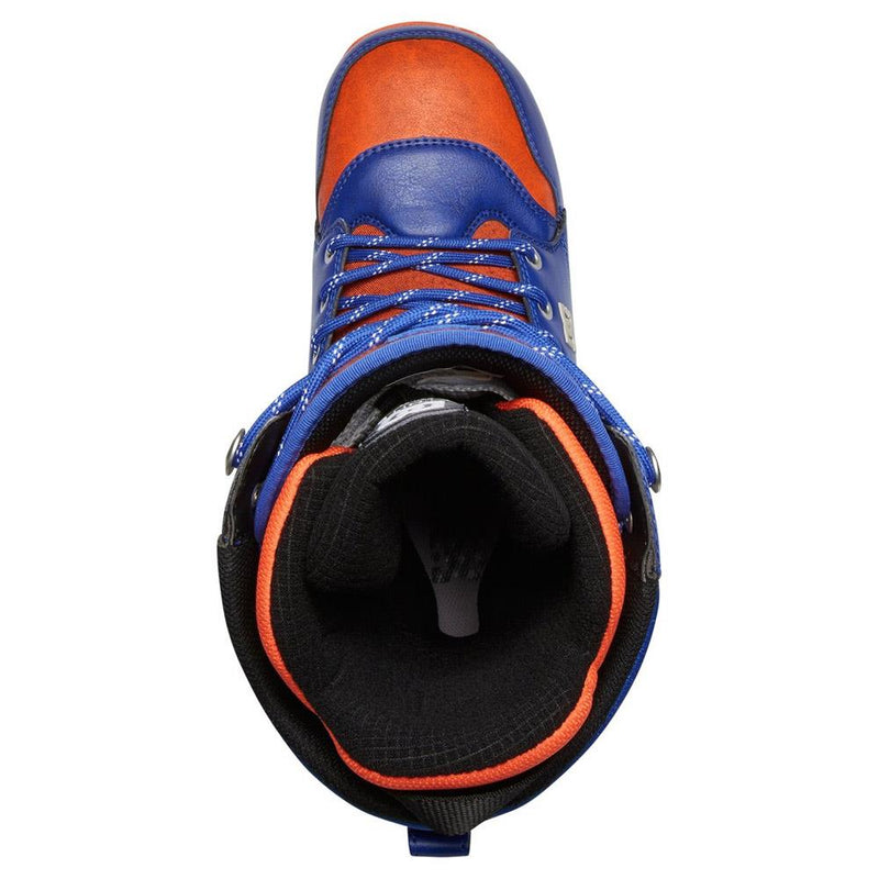 dc mutiny top view Mens Lace Snowboad Boots blue/orange