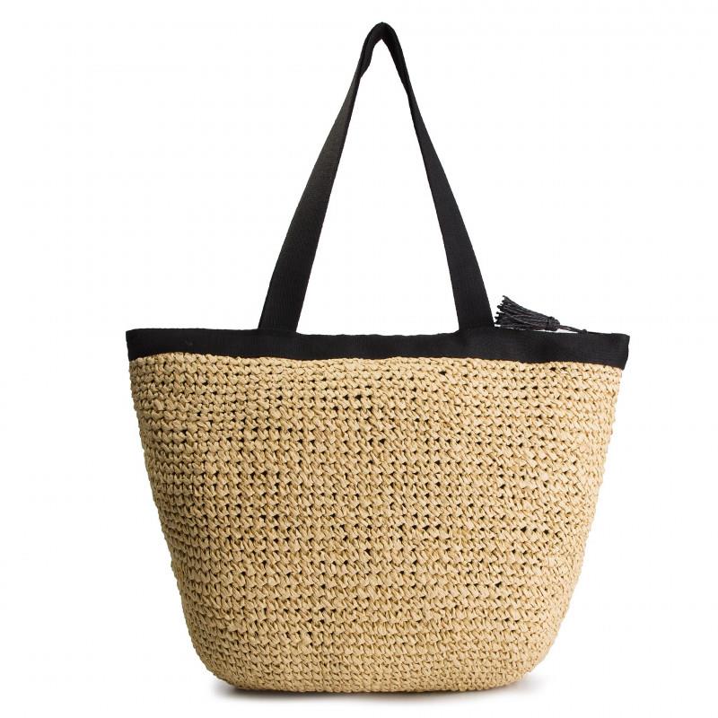 Roxy Heard That Sound Straw Tote Bag