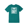 163081874.TEA, TEAL, GREEN, OBEY EYES ICON, MENS T-SHIRTS, BASIC TEE, FALL 2019, BACK VIEW