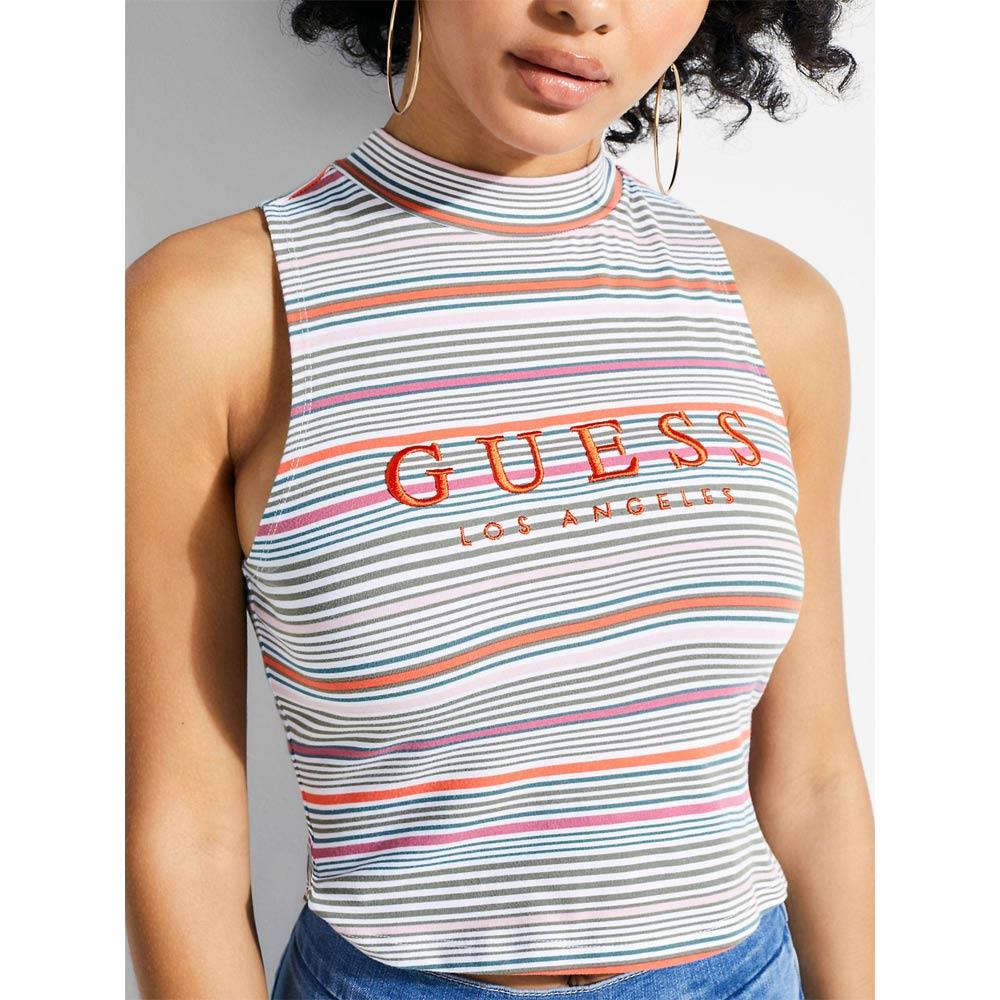 Guess Stripe Motif Logo Top