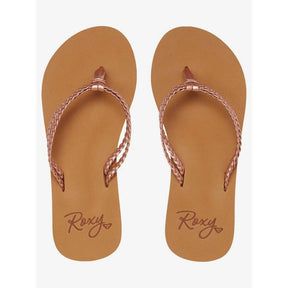 Roxy Roxy RG Costas II Youth Girls Flip Flops ROSE GOLD 11 Youth Girls Sandals 5T to 13T and 1 to 7 US Size