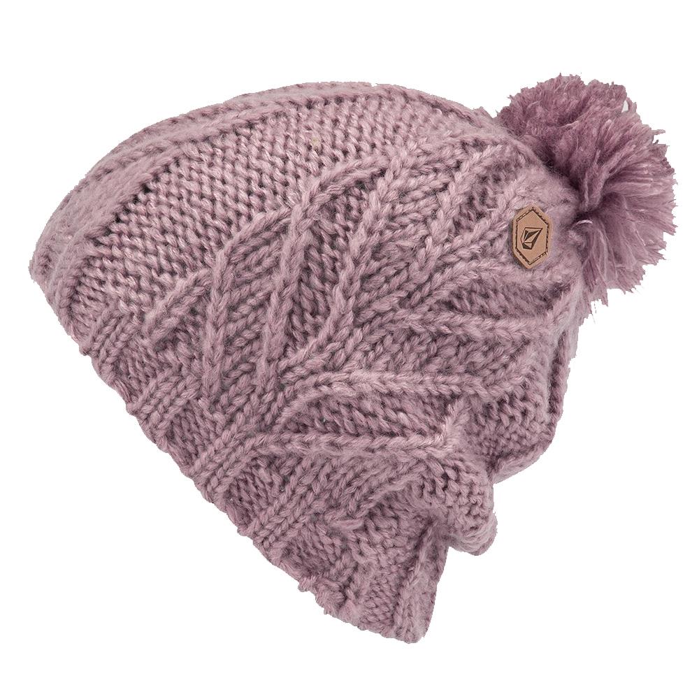 k5852011-puh Volcom Leaf Beanie purple front view 