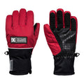 edbhn03009-rqr0 DC Franchise Youth Glove racing red front n back view