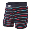 Saxx SAXX Vibe BLACK STRIPE S Mens Boxer Brief Underwear