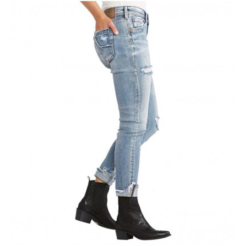 Silver Jeans Kenni Mid Womens Skinny Jeans