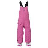 burton minishred maven bib pant front view toddler snowpants pink 13052102673