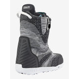 burton ritual ltd snowboard boot back view womens boots black/white 17125100022