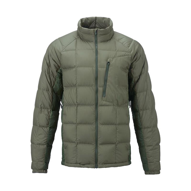 burton ak bk down insulator jacket front view mens isulated snwboard jackets olive 10003104300