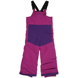 burton minishred maven bib kids back view girls snowpants purple/pink 10352103500