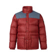 burton heritage collared down jacket front view mens shell jacket rust 18975100400