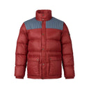 burton heritage collared down jacket front view mens shell jacket rust 18975100400