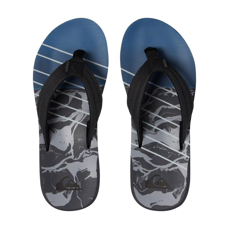 quicksilver carver sandals boys top view kids sandals blue/grey aqbl10269-xksb