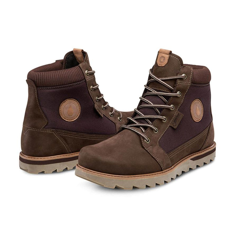 volcom herrington gore-tex boots side view mens winter boots brown v4031705-cof