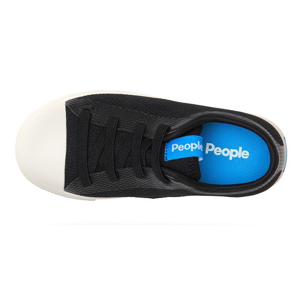 poeples Phillips Child Boy top view Kids Slip On Shoes black/white nc01c-001
