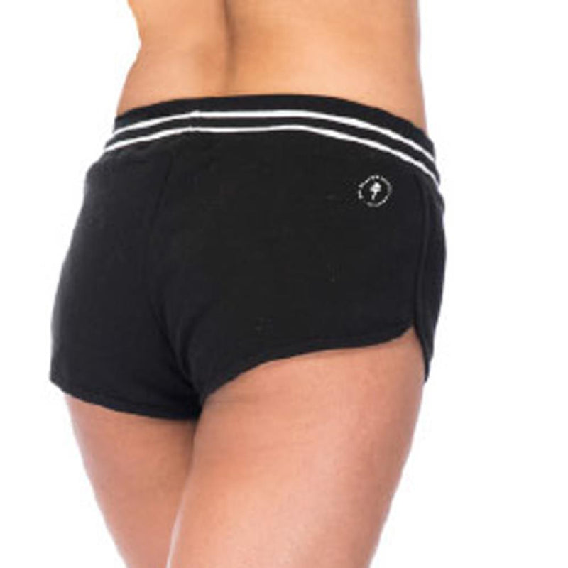 rds Womens Short Court back view Womens Fabric Shorts black/white