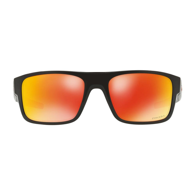 oakley Drop Point Prizm Sunglasses front view Mens Lifestyle Sunglassesred black gloss oo9367-1660
