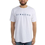 diamond Marquise Tee front view Mens T-Shirts Short Sleeve white a1dmpa029