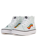 Vans Vans Sk8 Hi Zip Kids Shoes BLUE-WHITE 1 Youth Girls High Tops 5T-13T & 1-7 US Size