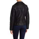 22kmu110-blk guess moto jacket womens casual jackets black