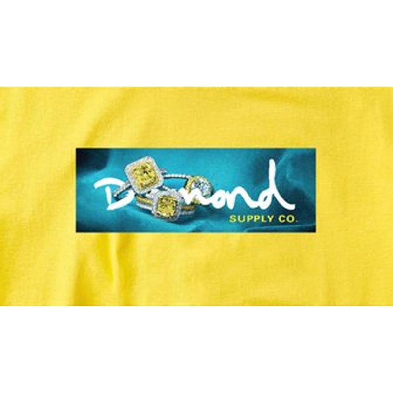 c18dmpa022-yellow diamond citrine logo tee mens premium t-shirts yellow