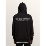 a413180-blk volcom thrifter p/o back view mens pullover hoodies black