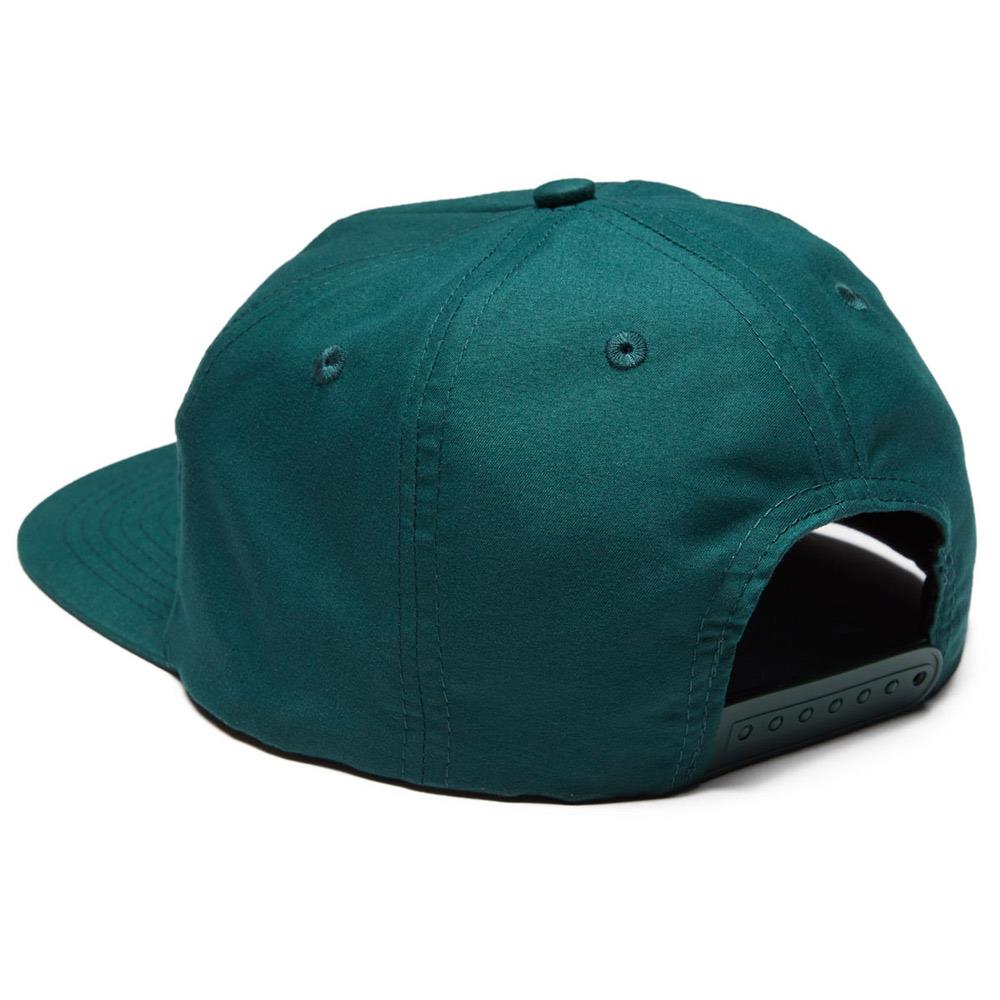 thrasher davis snapback back view mens hats dark green