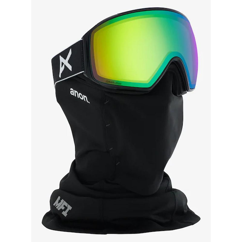 20355100040, ANON, MENS M4 TORIC GOGGLES, WITH SPARE LENS, MFI FACE MASK, BLACK/SONARGREEN, WINTER 2020
