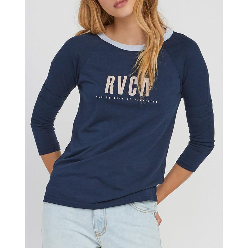 rvca marisol l/s close-up view Womens Long Sleeve Shirts carbon