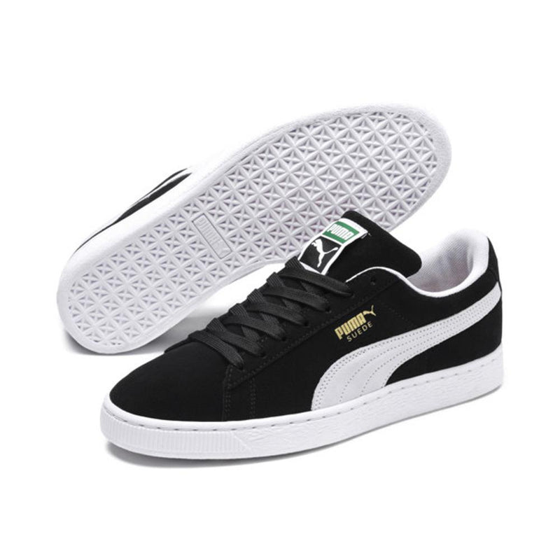 puma suede classic+ side and bottom view Mens Skate Shoes black