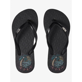 Roxy Roxy Girls Viva Stamp Flip Flops AQUA 1 Youth Girls Sandals 5T to 13T and 1 to 7 US Size