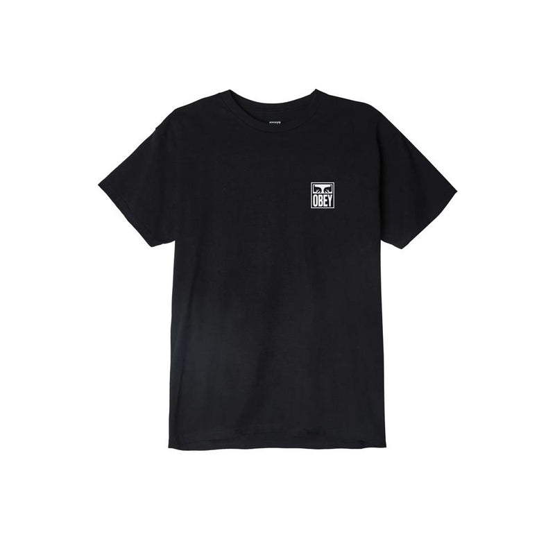 163081874.BLK, BLACK, OBEY EYES ICON, MENS T-SHIRTS, BASIC TEE, FALL 2019, FRONT VIEW