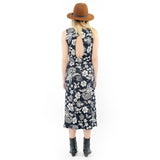 Saltwater Luxe, Scoop neck dress, Sunset park midi dress, S1015-W7 black