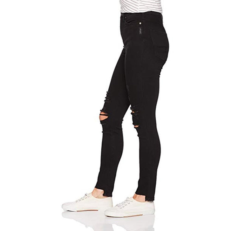 Silver Jeans, Robson High Rise Jeggins, Black, Womens Skinny Jeans, Womens Jeans, L64024SBK511 Side view