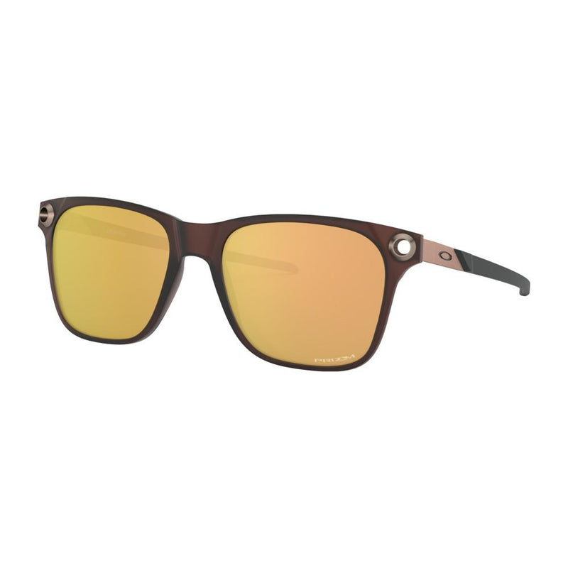 OO0451-0455 Oakley, Apparition Prizm Sunglasses, Mens lifestyle sunglasses, Rose gold with dark amber frames
