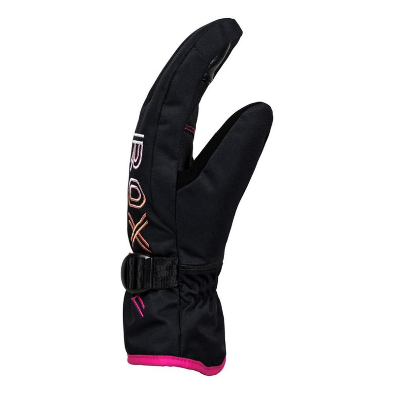 Roxy, Freshfield Snowboard gloves, KVJ0, Black, Girls outerwear 7-14 years