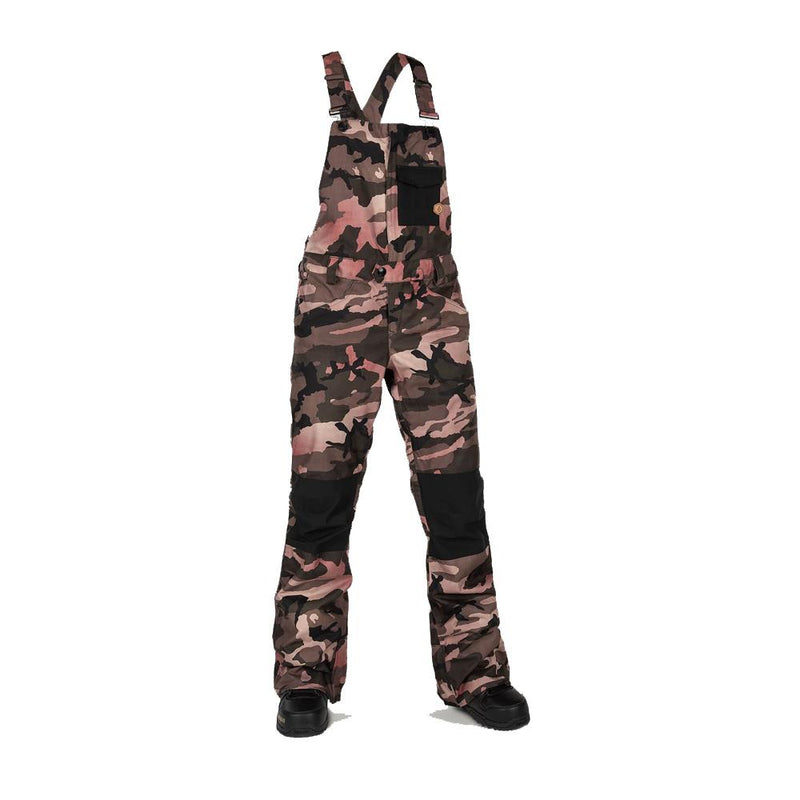 h1352003-fdr Volcom Swift Bib Overall faded army front view