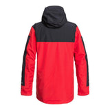 edytj03083-rqr0 DC Company Packable Snow Jacket racing red back view