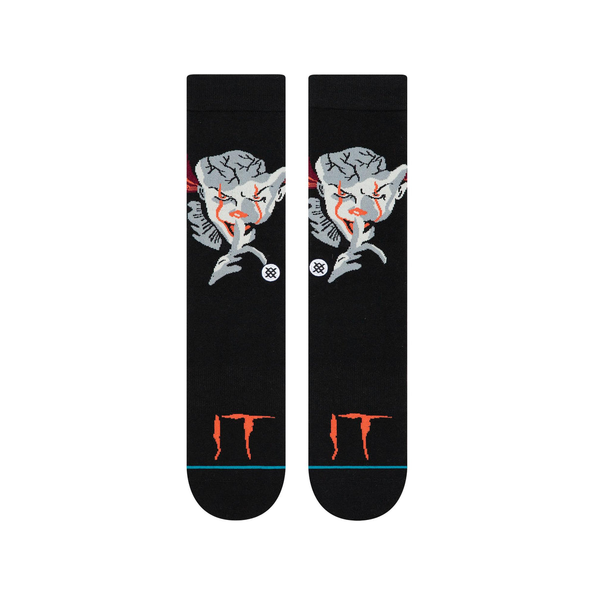 m545c19pen-blk Stance IT Pennywise Socks black front view
