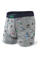 Saxx SAXX Mens Vibe Boxer Briefs GREY S Mens Boxer Brief Underwear