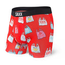 Saxx SAXX Vibe BLACK STRIPE S Mens Boxer Brief Underwear