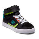 DC DC Kids Pure High Top EV Shoes GREY-GREEN 1 Youth Boys High Tops 5T to 13T and 1 to 7 US Size