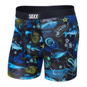 Saxx SAXX Mens Ultra Boxer Brief GREY-BLUE S Mens Boxer Brief Underwear