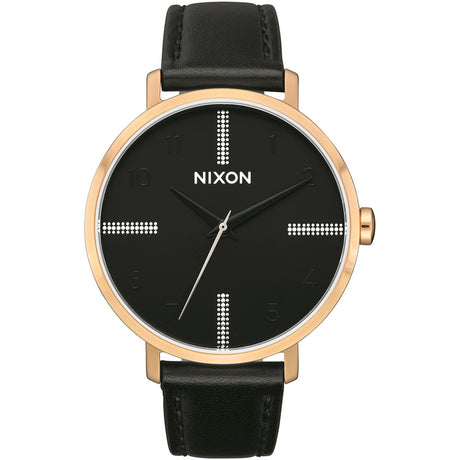 Nixon Arrow Montre à bracelet en cuir pour femme