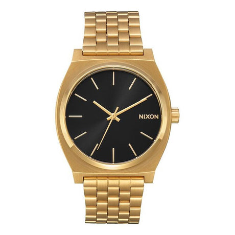 A045-2042-00, ALL GOLD / BLACK SUNRAY, Nixon Time Teller Watch, Unisex Metal band watch,