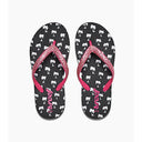 Reef Reef Girls Kids Little Stargazer Prints Sandals BLACK-WHITE 13-Jan Youth Girls Sandals 5T to 13T and 1 to 7 US Size