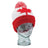 Coal Coal Nations Mens Pom Toques WHITE-RED Mens Toques