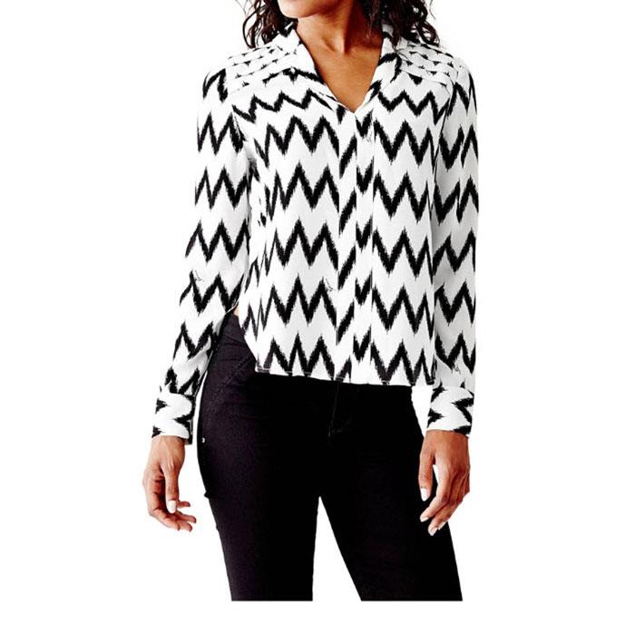 Guess Pleated Popover Womens Fashion Tops