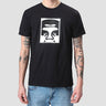 Obey Mens Half Face Icon Short Sleeve Shirt